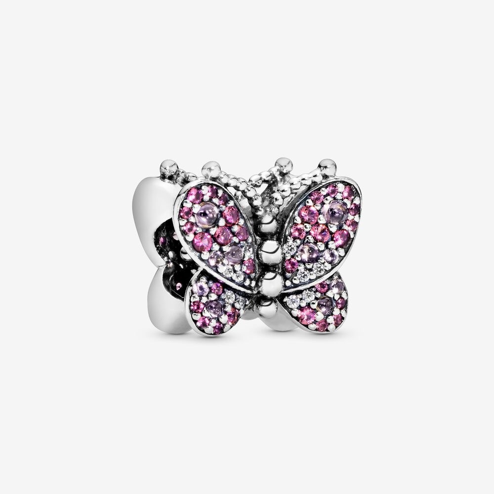 🦋 Pandora Pink Pavé Butterfly Charm